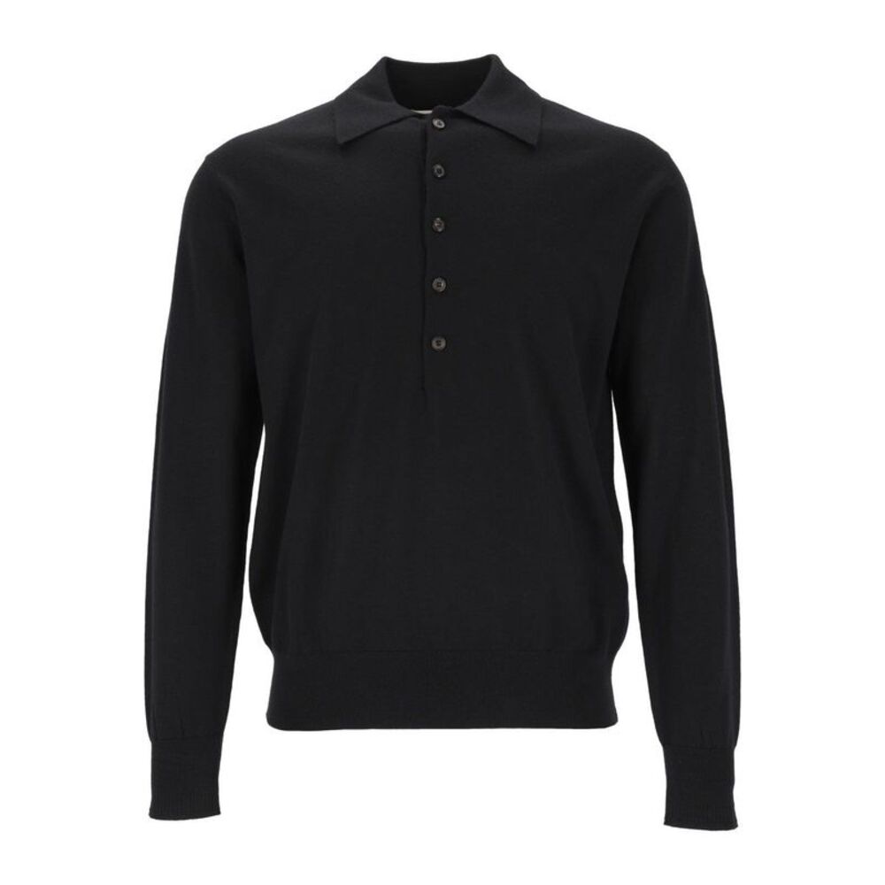 Dries Van Noten Men Muano Wool Polo Shirt
